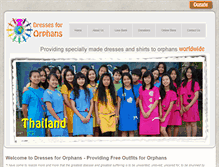 Tablet Screenshot of dressesfororphans.org